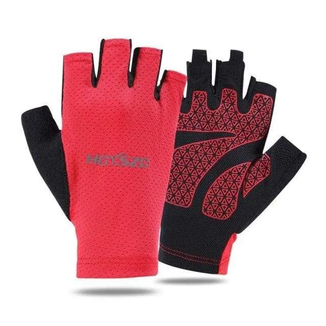 Bike Riding Cycling Gloves Men's Fingerless Gloves For Bicycle Accessories Anti-Slip Women Gloves Motorcycle Driving Gloves