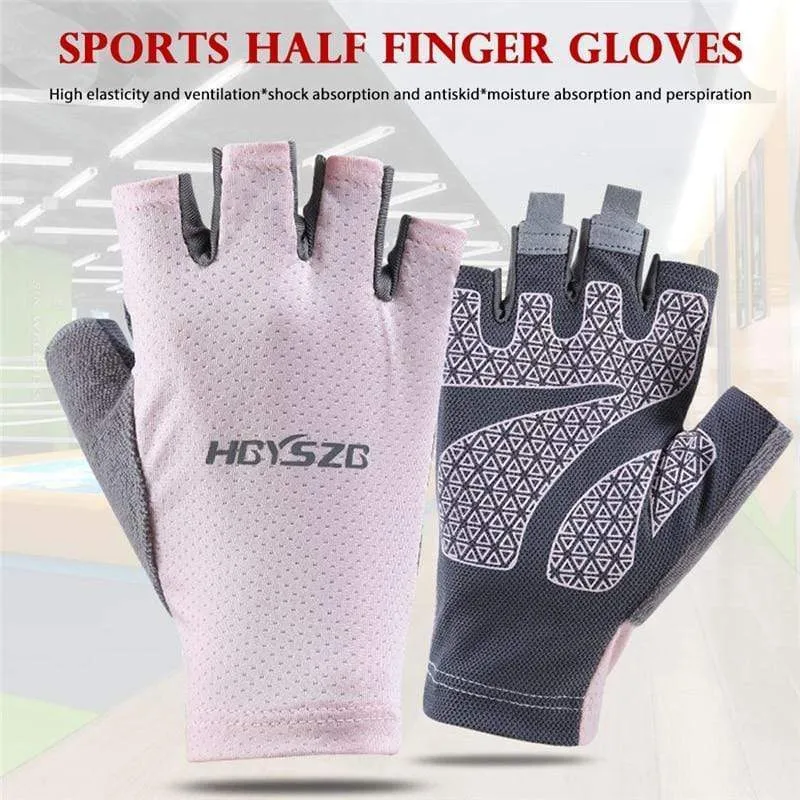 Bike Riding Cycling Gloves Men's Fingerless Gloves For Bicycle Accessories Anti-Slip Women Gloves Motorcycle Driving Gloves