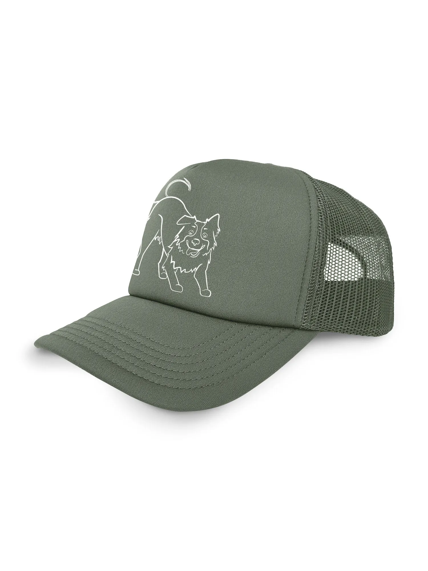 Border Collie Foam Trucker Cap