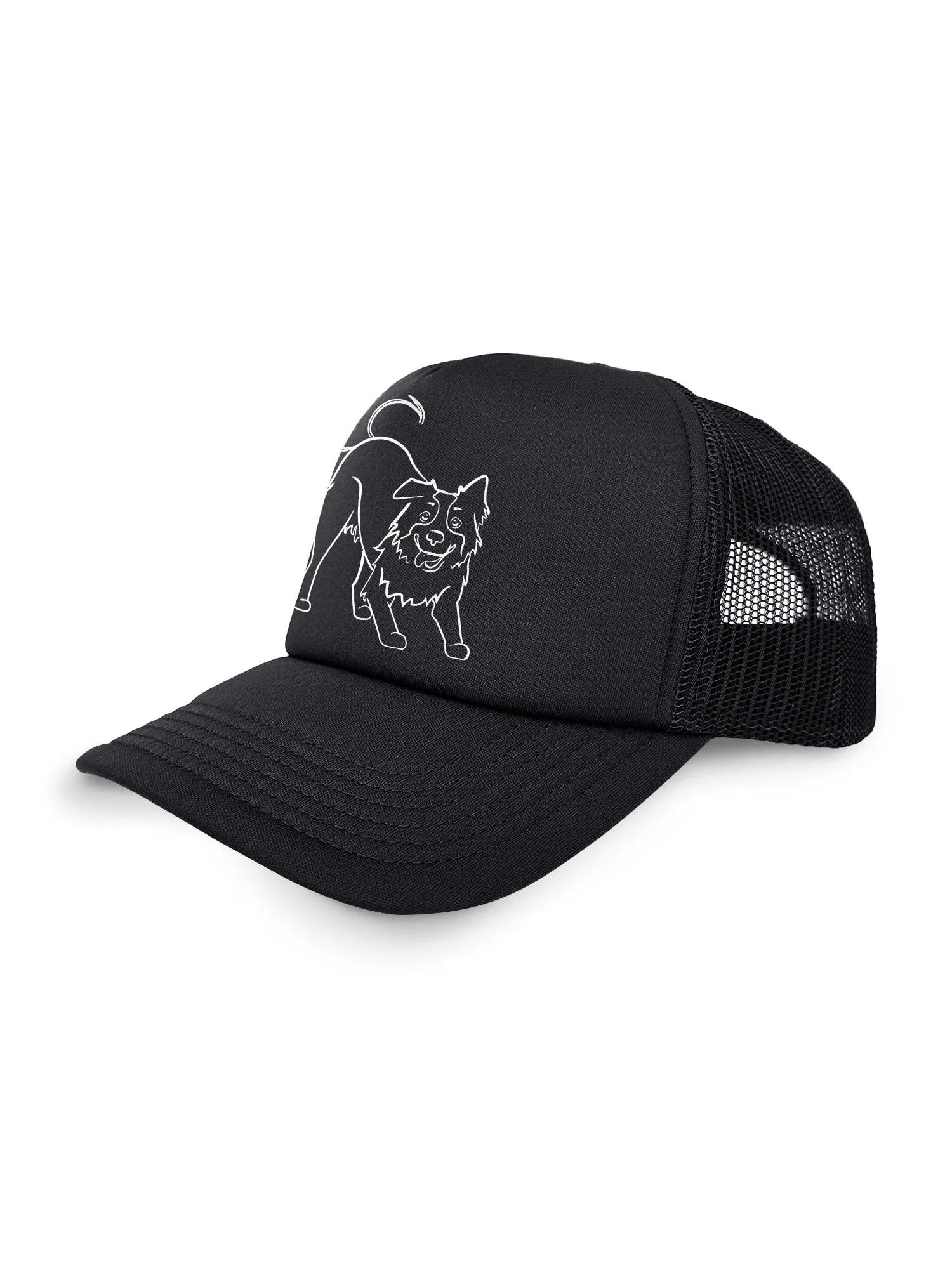 Border Collie Foam Trucker Cap