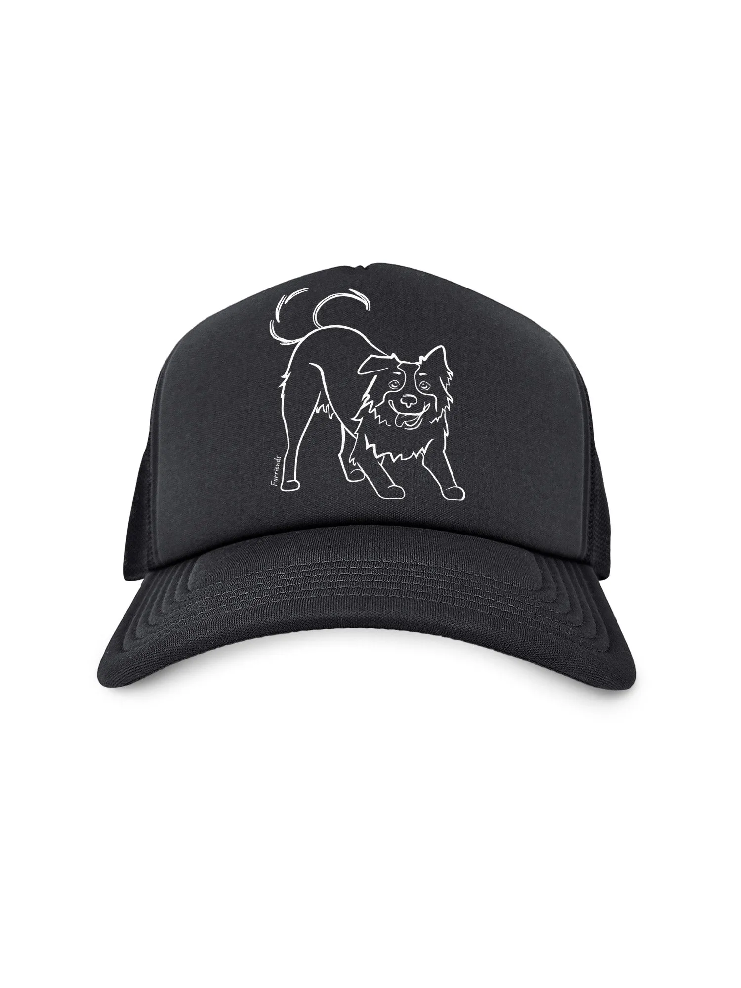 Border Collie Foam Trucker Cap