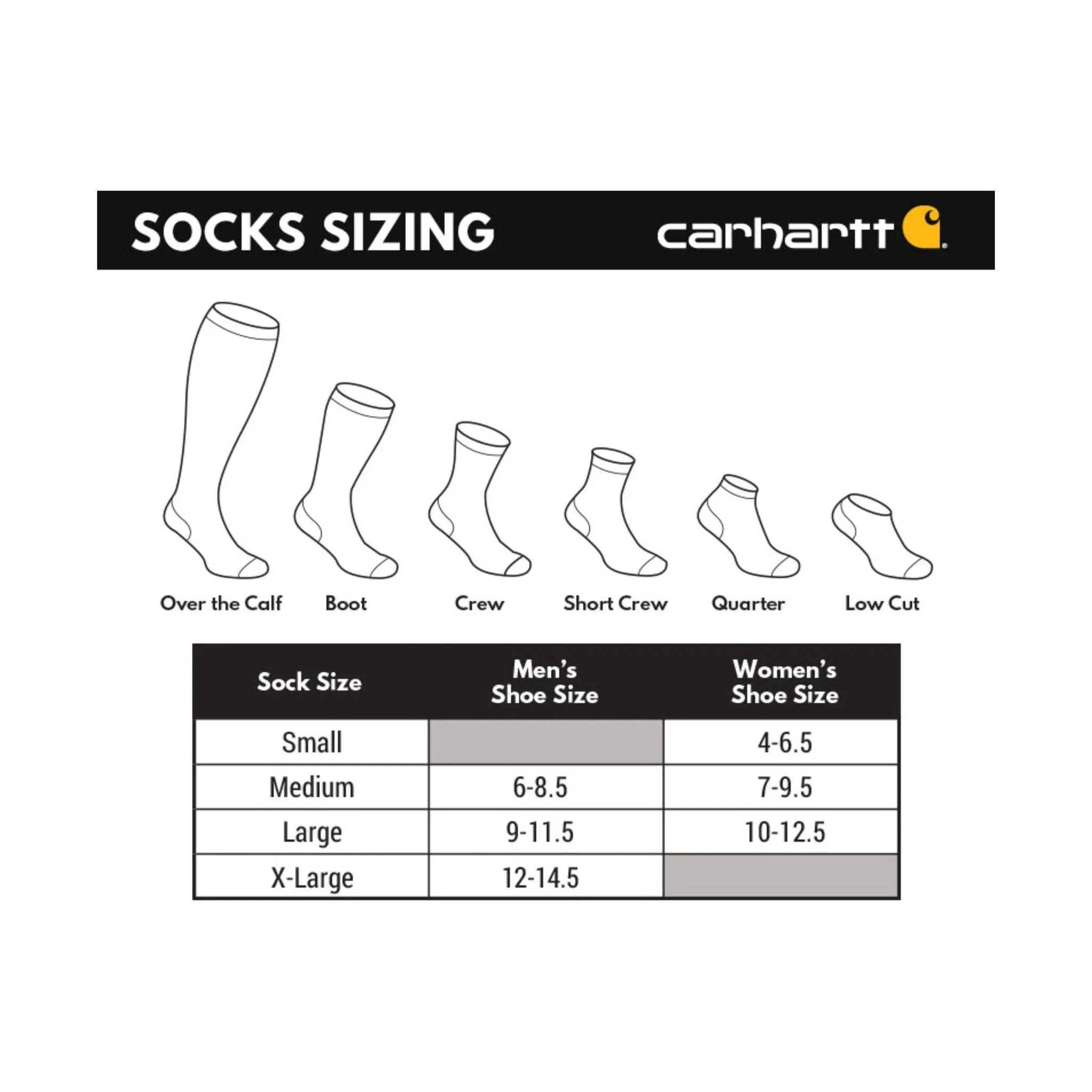 Carhartt Men's Steel Toe Boot 2 Pack Socks - White