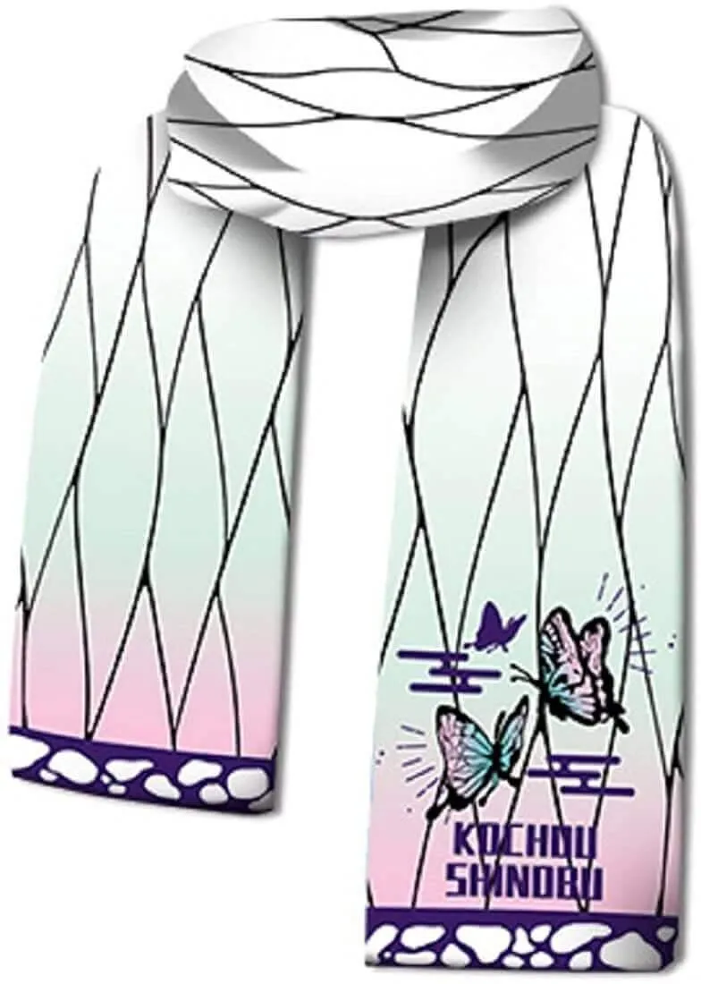 Cosplay Life Anime Demon Slayer Scarfs Rengoku Zenitsu Shinobu Giyu Tanjiro style