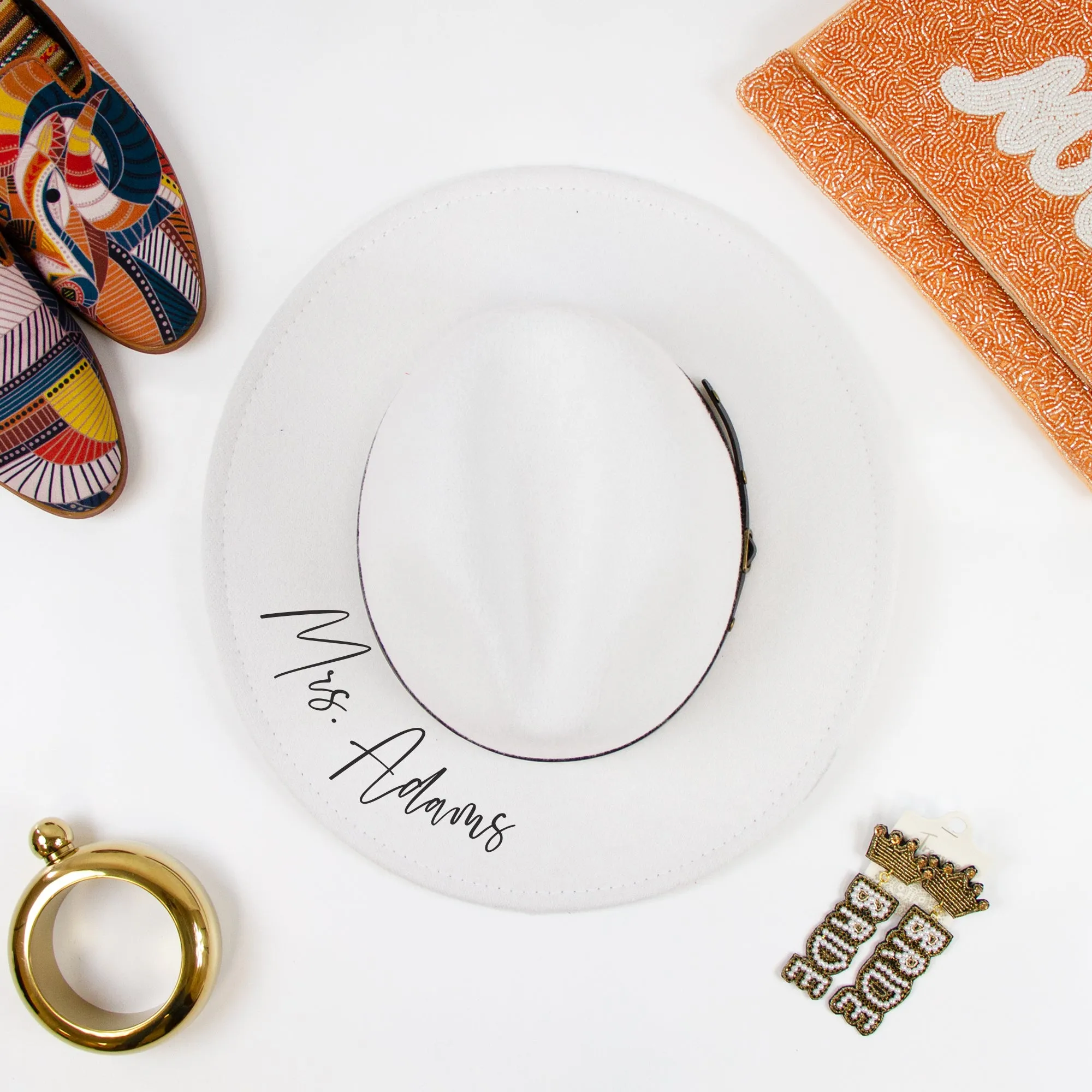 Custom Mrs Fedora Hat