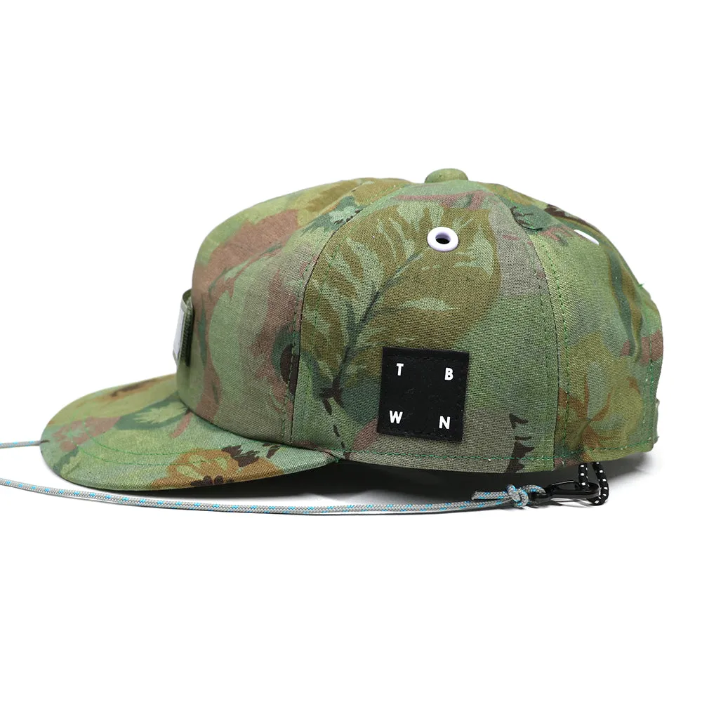 FLOWER CAMO CAP -OLIVE DYED-