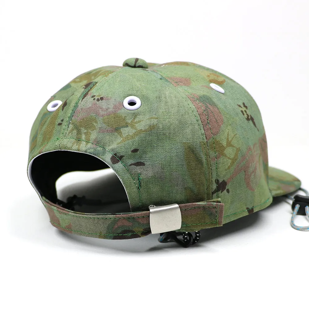 FLOWER CAMO CAP -OLIVE DYED-