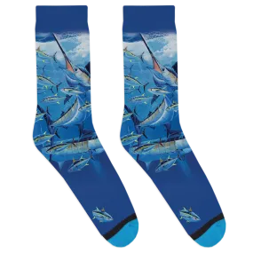 Guy Harvey Blue and Yellow Socks