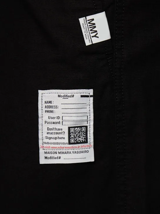 Mihara Yasuhiro   Cotton ripstop parachute pants 
