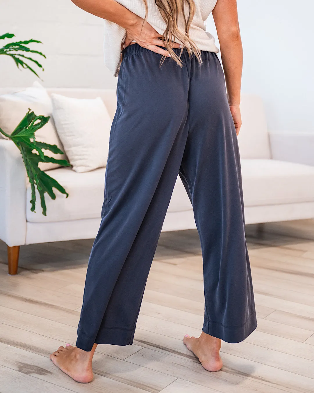 NEW! Daisy Modal Wide Leg Pants - Black