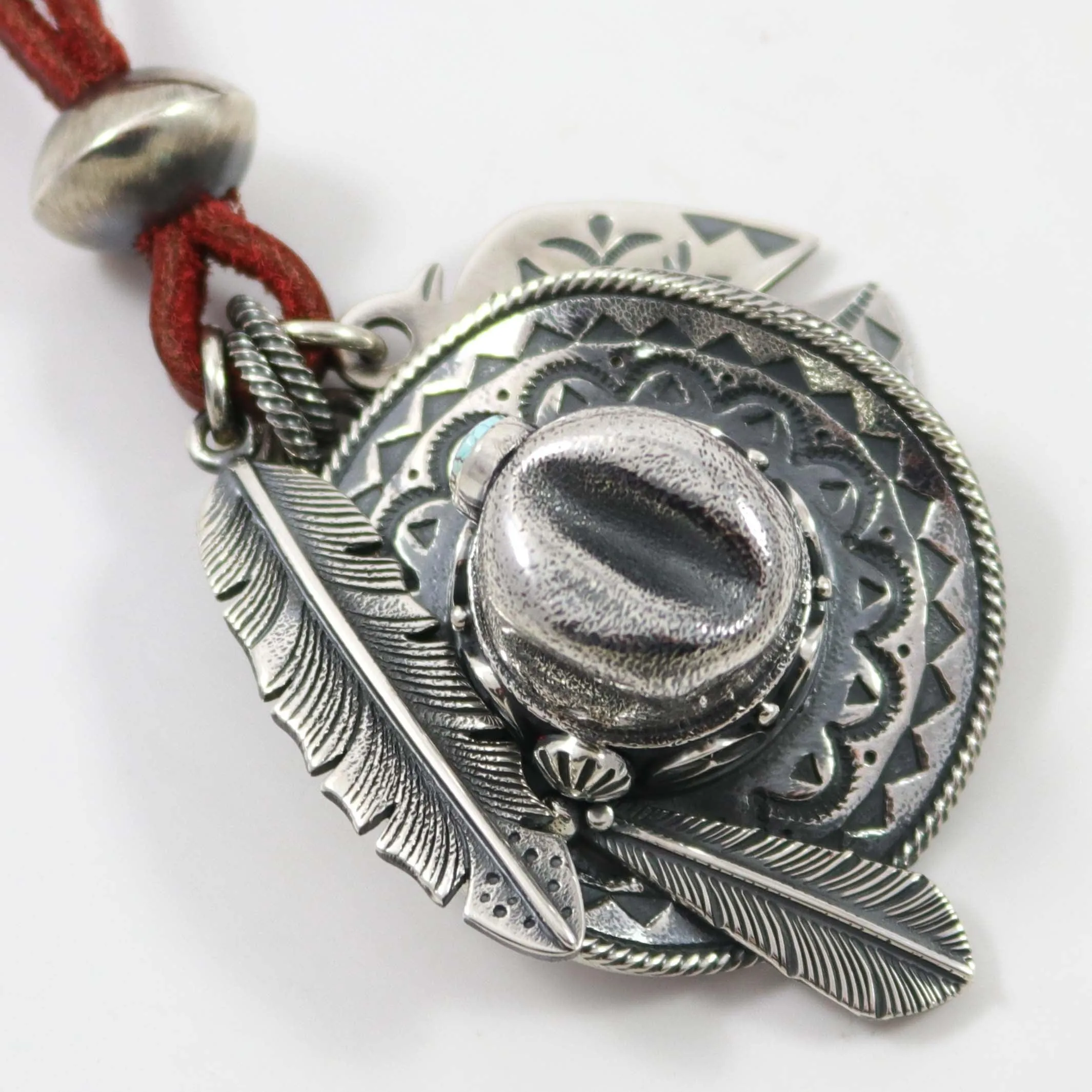 Number Eight Turquoise Pendant