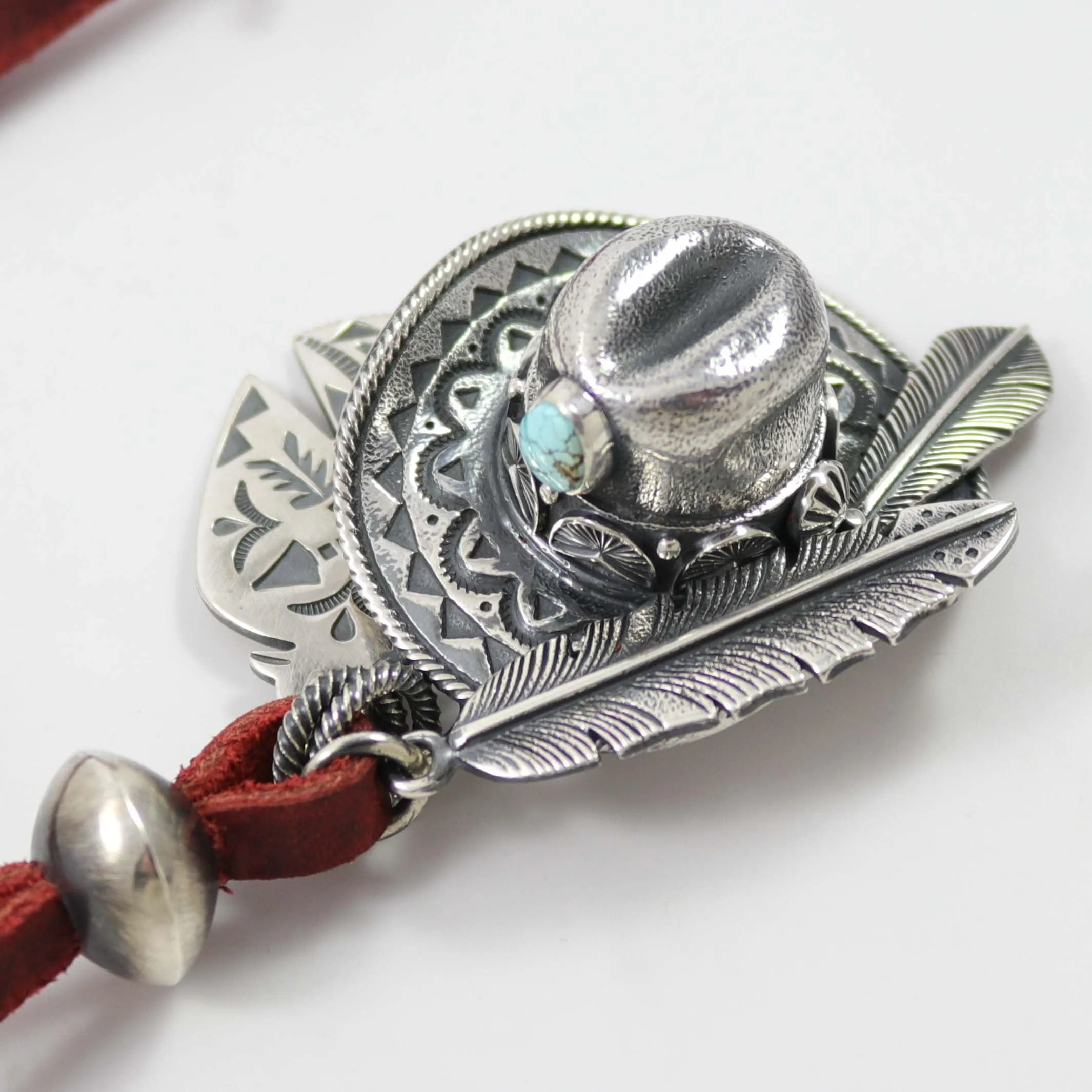 Number Eight Turquoise Pendant