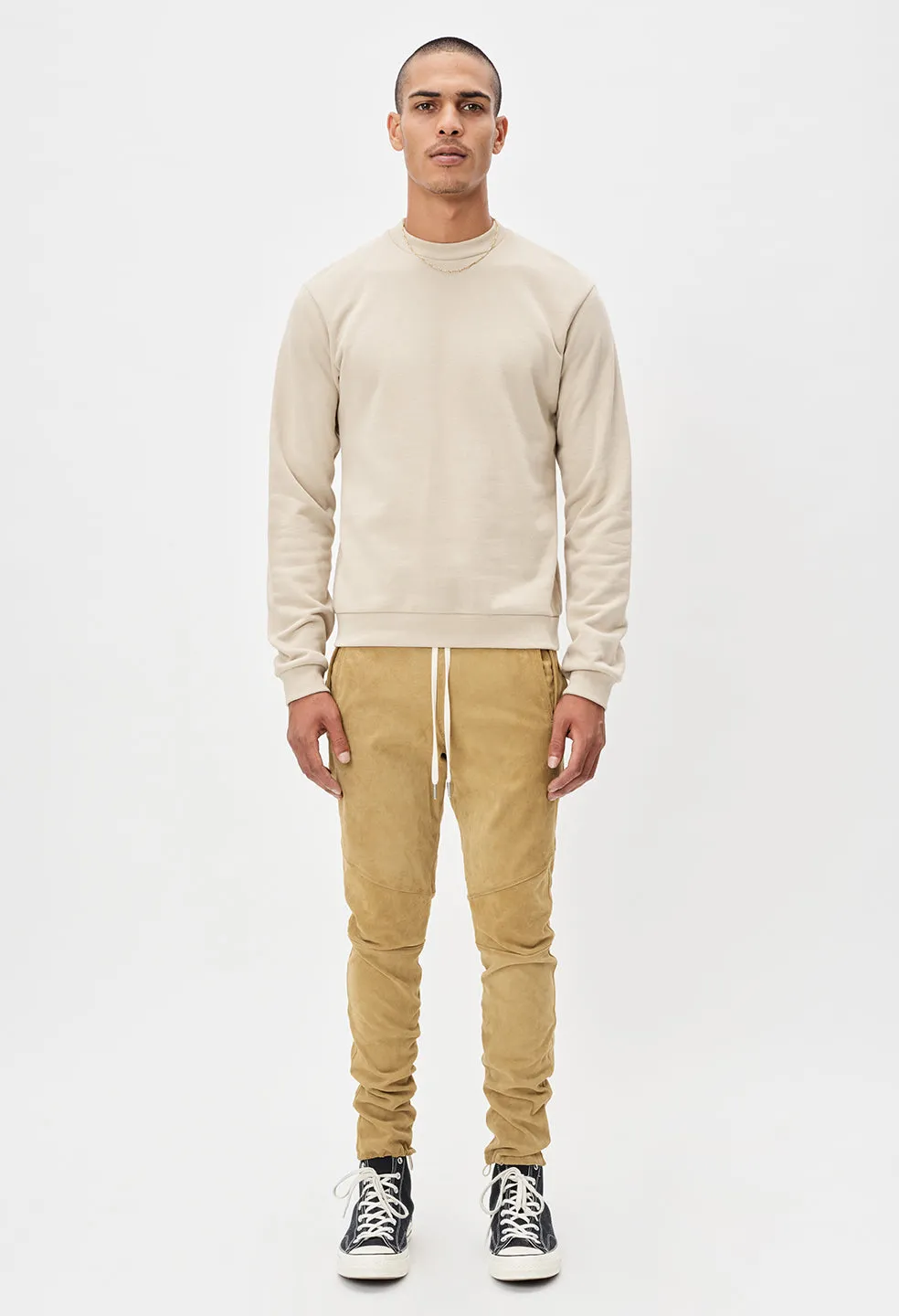 Oversized Crewneck Pullover / Clay