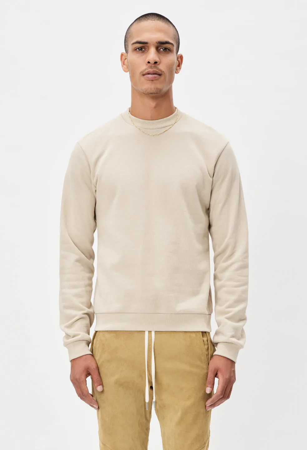 Oversized Crewneck Pullover / Clay