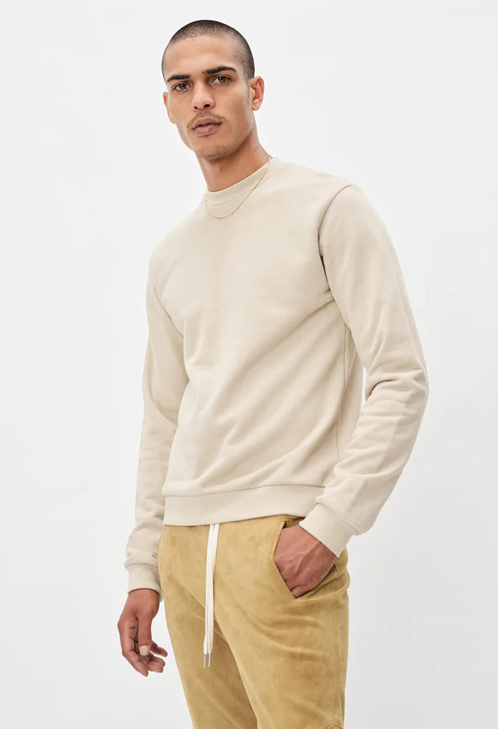 Oversized Crewneck Pullover / Clay