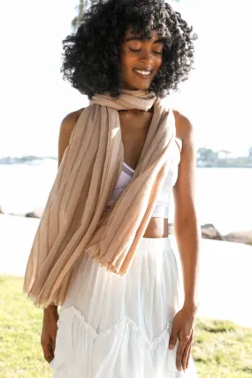 Pencil Stripe Double Weave Scarf
