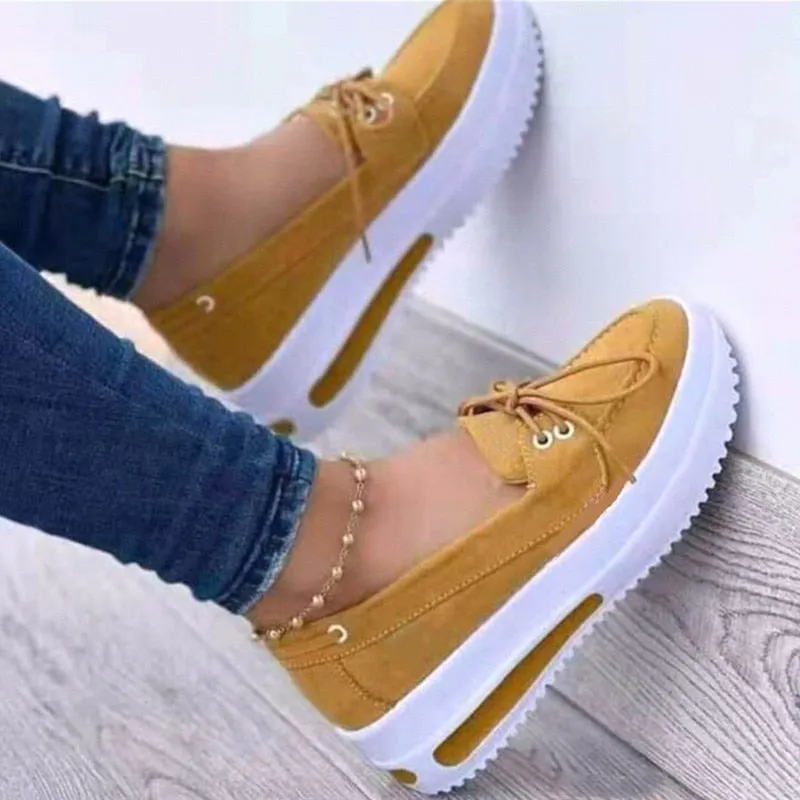 Sonicelife  Size 43 Hemp Rope Woven Platform Shoes Women Bow Slip-on Casual Shoes 2024 Spring White Pink Yellow Shoes zapatos de mujer