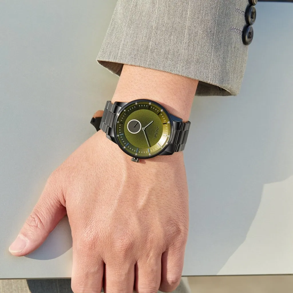 Trnda Stainless Steel Men's Watch TR002G5S6-B11B