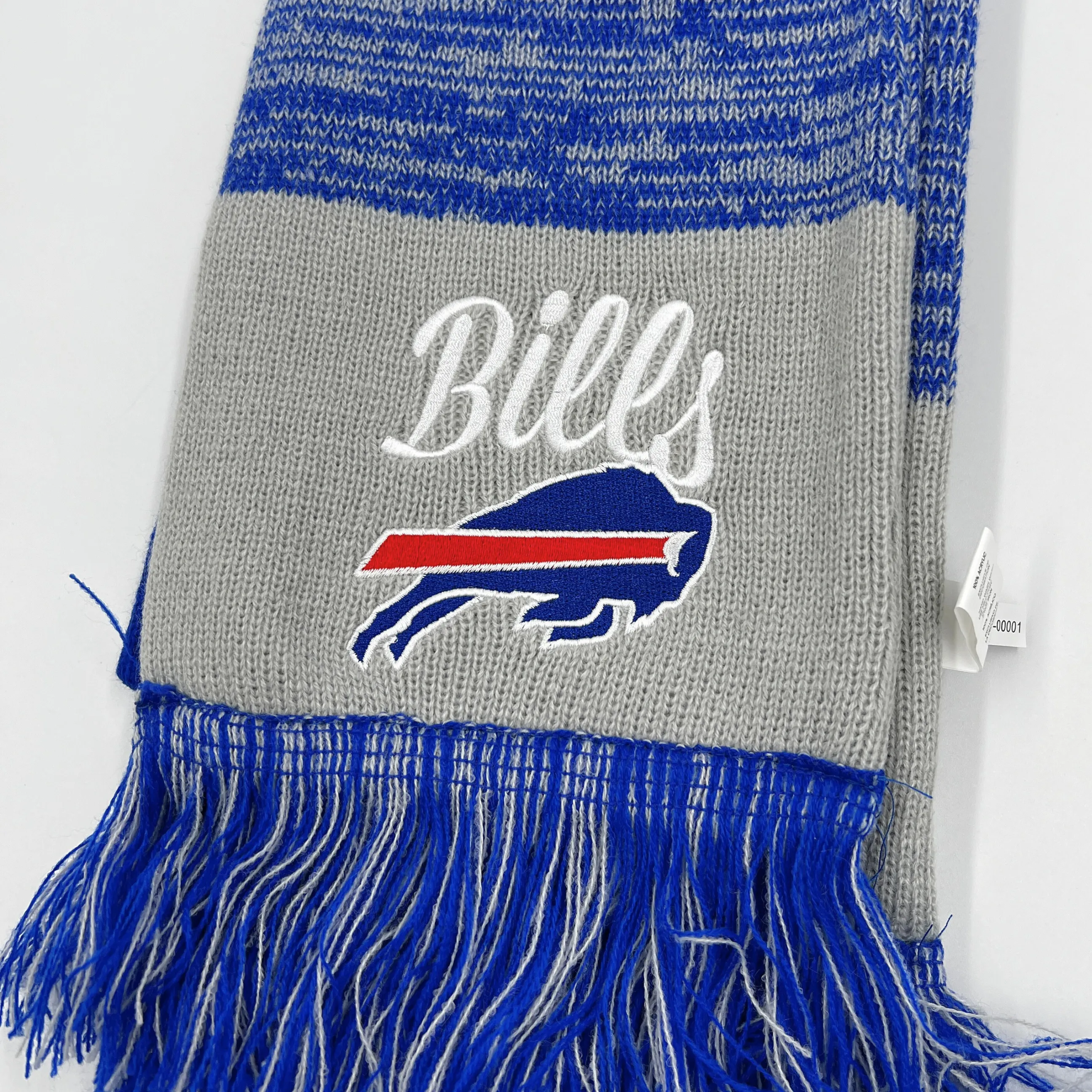 Women's Buffalo Bills Gray & Blue Knit Scarf