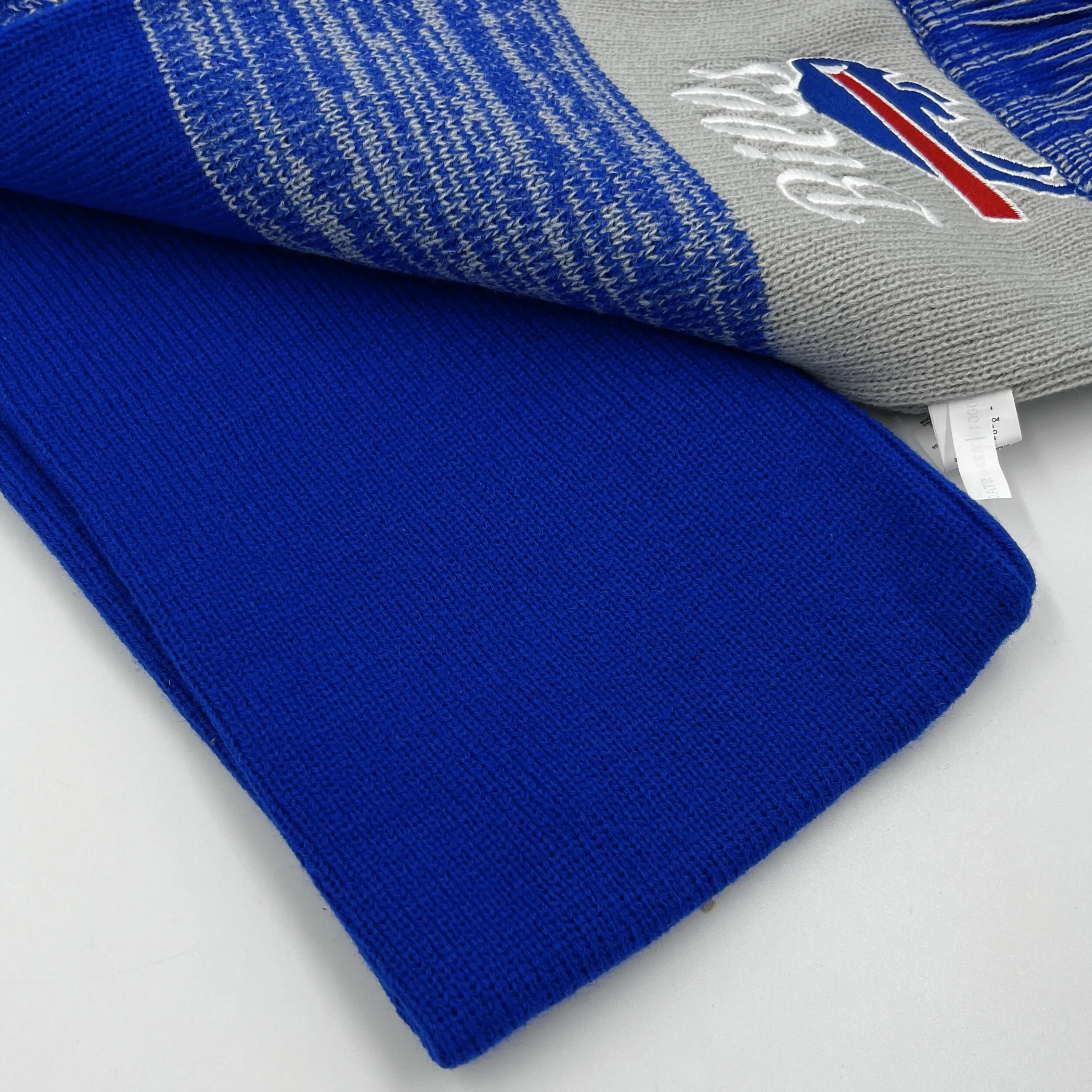 Women's Buffalo Bills Gray & Blue Knit Scarf